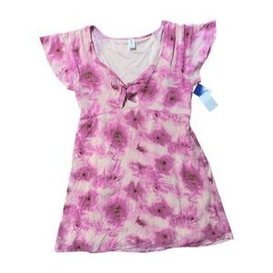 Abound, Nordstrom, Women's Pink Front Cutout & Tie Mini Dress, XL, NWT